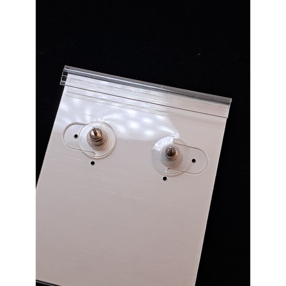 Peyote Bird Light Pink Round Gemstone 0.25" Sterling Silver Stud Earring NWT - Picture 5 of 6